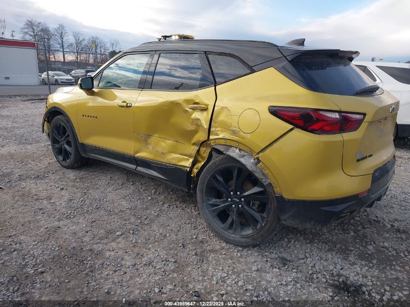 2022 Chevrolet Blazer Awd Rs VIN: 3GNKBKRS2NS191561 Lot: 43989647