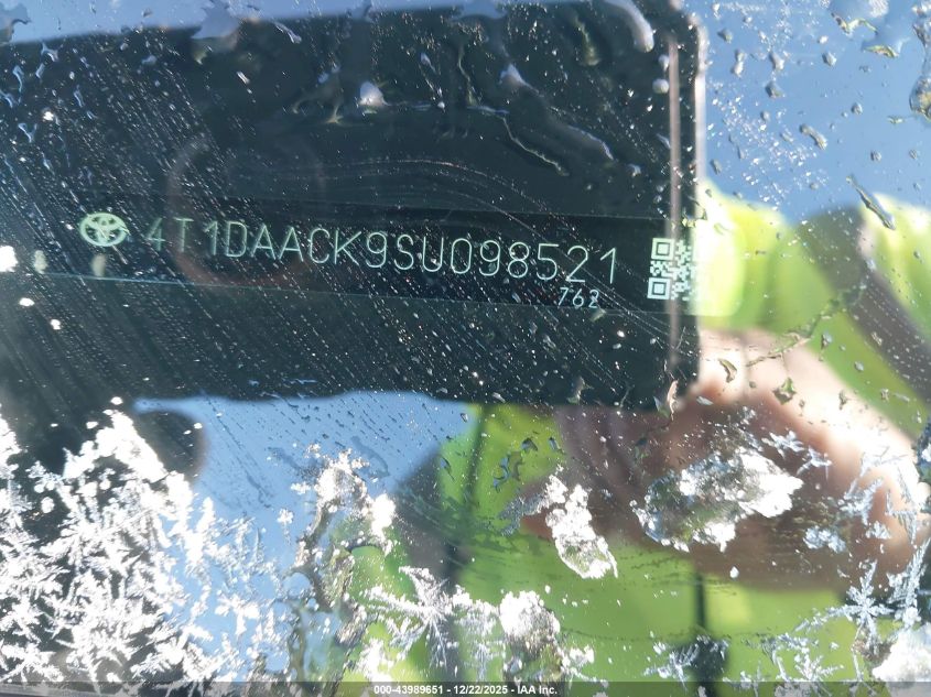 2025 Toyota Camry Le VIN: 4T1DAACK9SU098521 Lot: 43989651