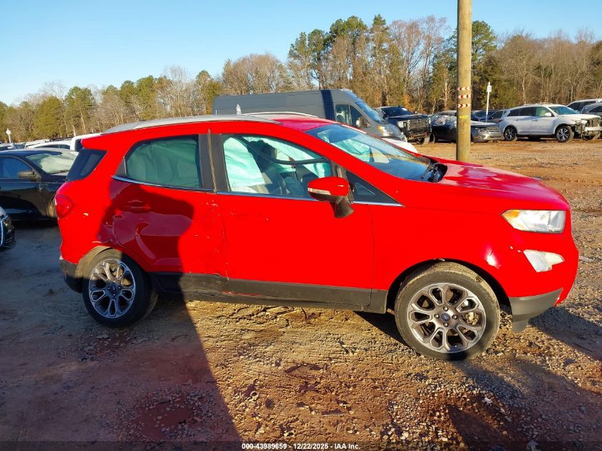 2020 Ford Ecosport Titanium VIN: MAJ6S3KL8LC347274 Lot: 43989659