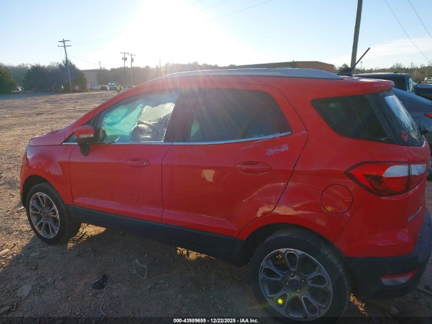 2020 Ford Ecosport Titanium VIN: MAJ6S3KL8LC347274 Lot: 43989659