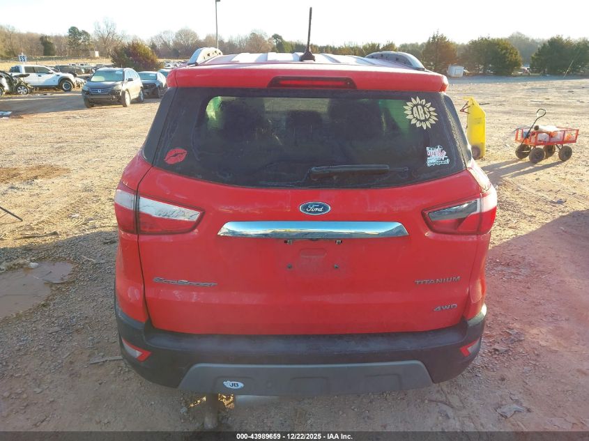 2020 Ford Ecosport Titanium VIN: MAJ6S3KL8LC347274 Lot: 43989659