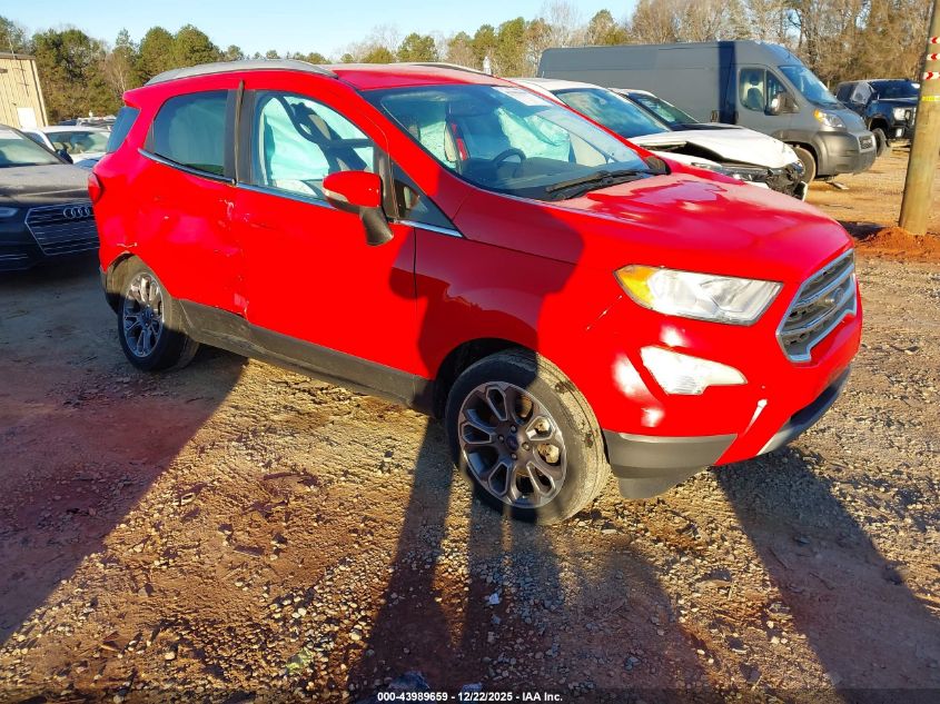 2020 Ford Ecosport Titanium VIN: MAJ6S3KL8LC347274 Lot: 43989659