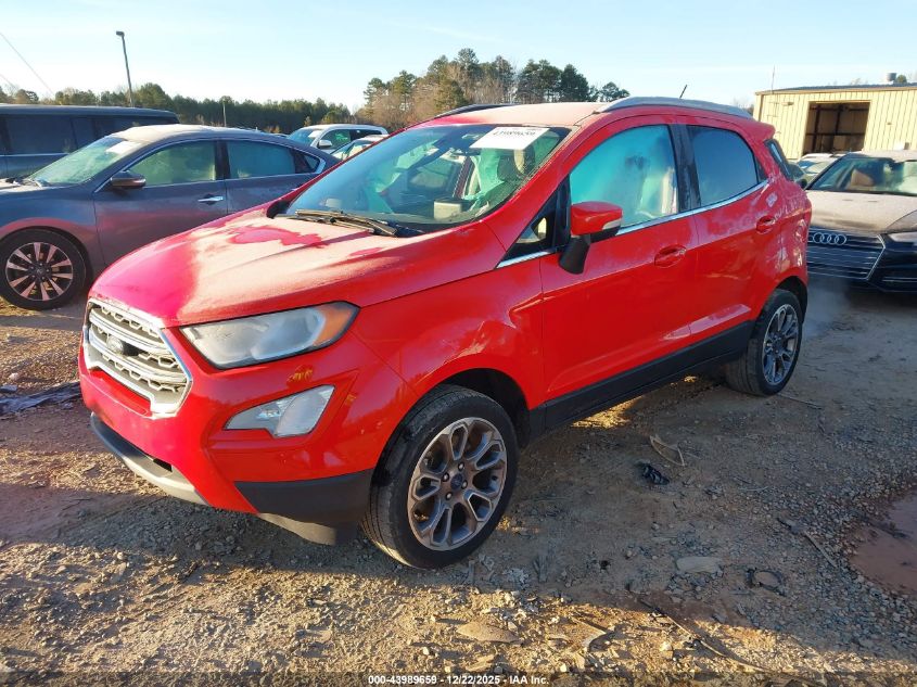 2020 Ford Ecosport Titanium VIN: MAJ6S3KL8LC347274 Lot: 43989659