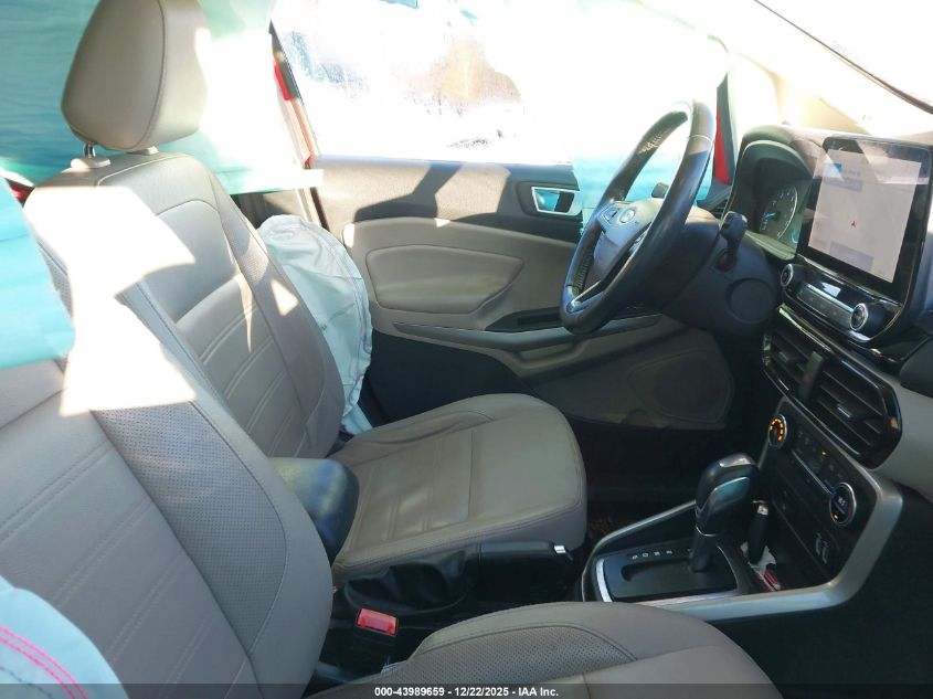 2020 Ford Ecosport Titanium VIN: MAJ6S3KL8LC347274 Lot: 43989659