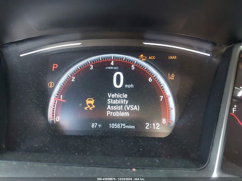 2019 Honda Civic Sport VIN: 19XFC2F85KE011127 Lot: 43989679