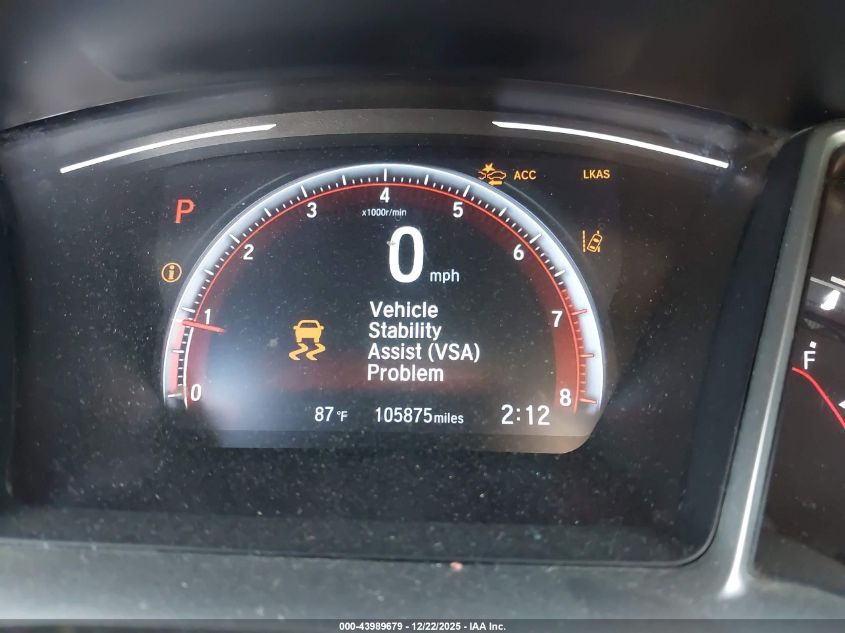 2019 Honda Civic Sport VIN: 19XFC2F85KE011127 Lot: 43989679