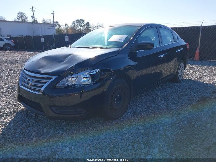 2014 Nissan Sentra Sv VIN: 3N1AB7APXEY334071 Lot: 43989688