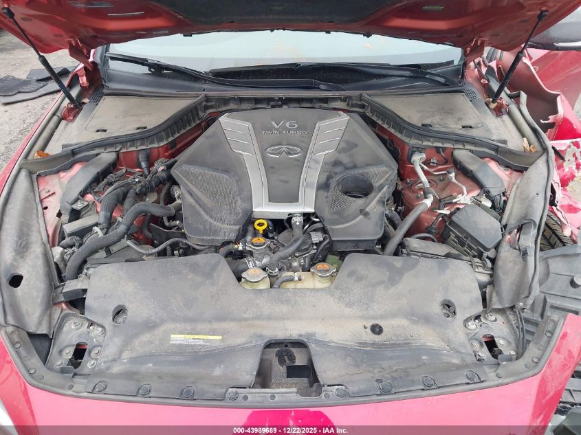 2018 Infiniti Q50 3.0T Red Sport 400 VIN: JN1FV7AR9JM481154 Lot: 43989689