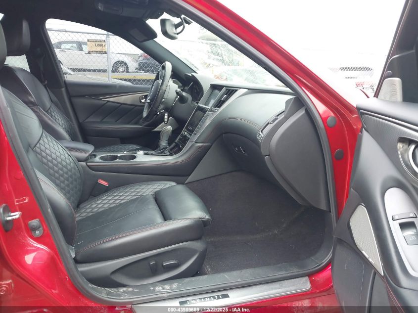 2018 Infiniti Q50 3.0T Red Sport 400 VIN: JN1FV7AR9JM481154 Lot: 43989689