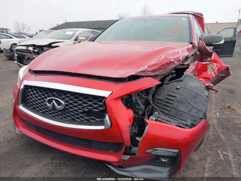2018 Infiniti Q50 3.0T Red Sport 400 VIN: JN1FV7AR9JM481154 Lot: 43989689