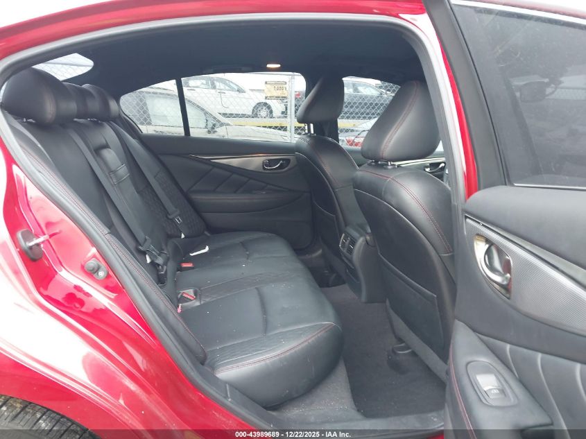 2018 Infiniti Q50 3.0T Red Sport 400 VIN: JN1FV7AR9JM481154 Lot: 43989689