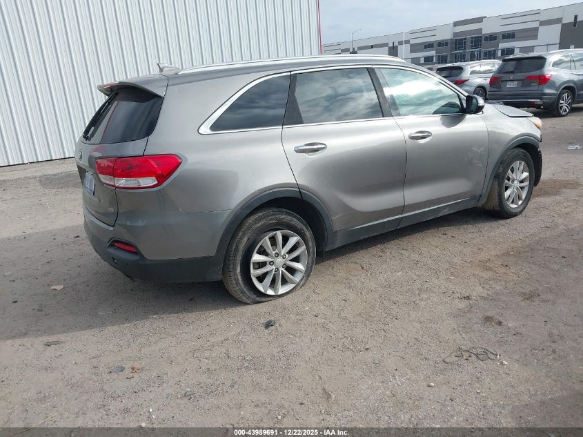 2016 Kia Sorento 2.4L Lx VIN: 5XYPG4A34GG153365 Lot: 43989691