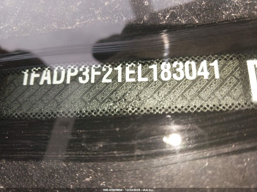 2014 Ford Focus Se VIN: 1FADP3F21EL183041 Lot: 43989694