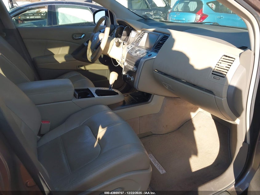 NISSAN MURANO 2011 VIN JN8AZ1MW6BW163173