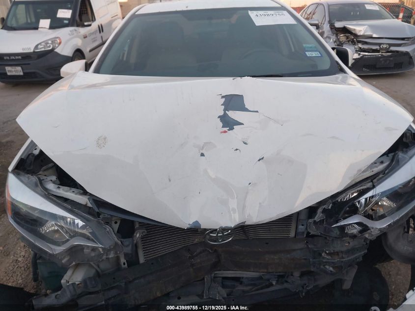 2016 Toyota Corolla Le VIN: 5YFBURHE8GP474134 Lot: 43989755