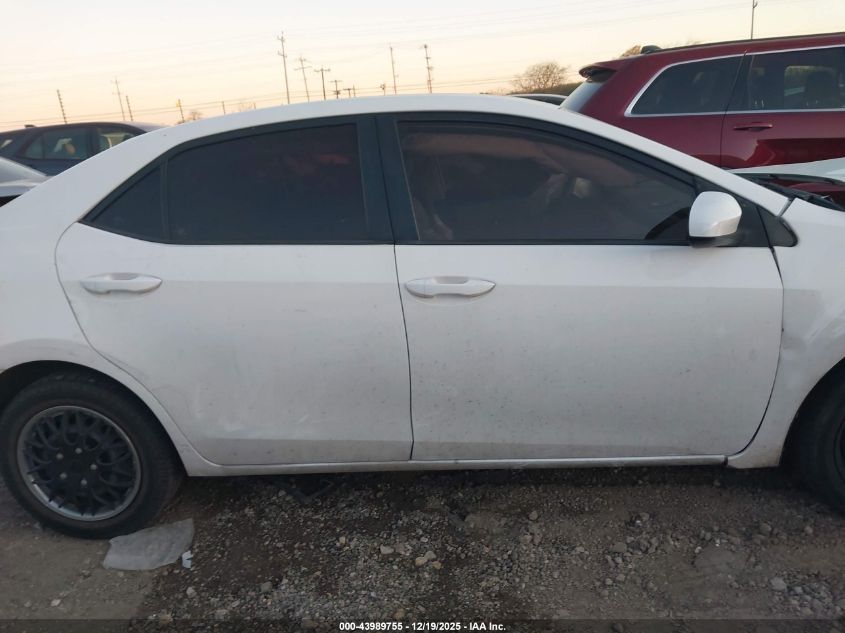 2016 Toyota Corolla Le VIN: 5YFBURHE8GP474134 Lot: 43989755