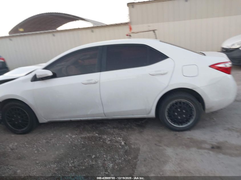 2016 Toyota Corolla Le VIN: 5YFBURHE8GP474134 Lot: 43989755