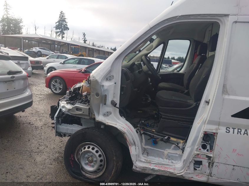 2024 Ram Promaster 3500 Cargo Van Tradesman High Roof 159 Wb Ext W/Pass Seat VIN: 3C6MRVJG6RE138556 Lot: 43989781