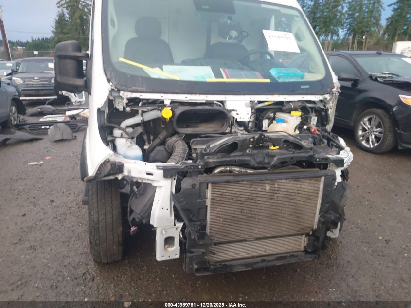 2024 Ram Promaster 3500 Cargo Van Tradesman High Roof 159 Wb Ext W/Pass Seat VIN: 3C6MRVJG6RE138556 Lot: 43989781