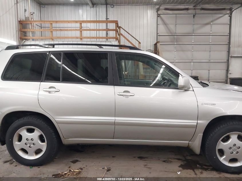 2005 Toyota Highlander Limited V6 VIN: JTEEP21A150090993 Lot: 43989783