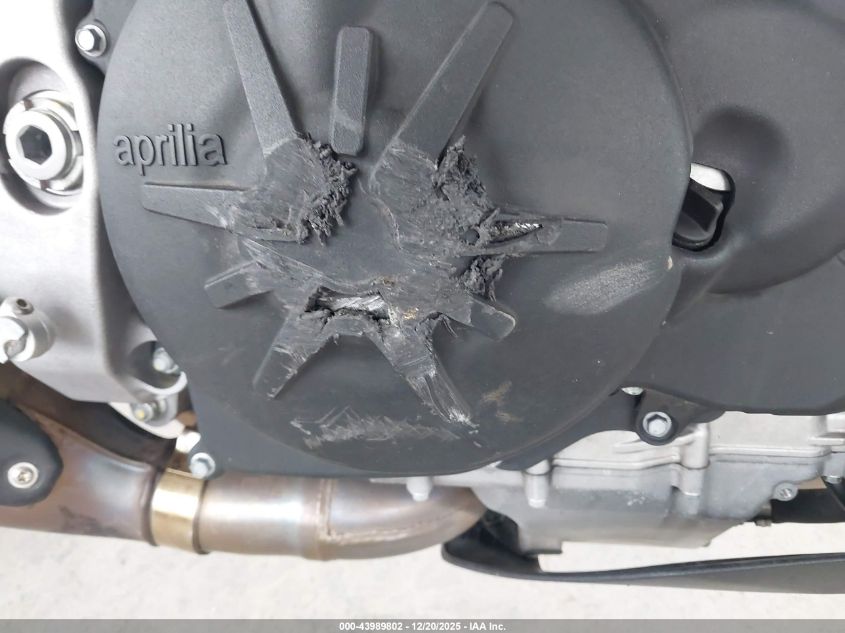 2019 Aprilia Tuono VIN: ZD4KGU00XKS000997 Lot: 43989802