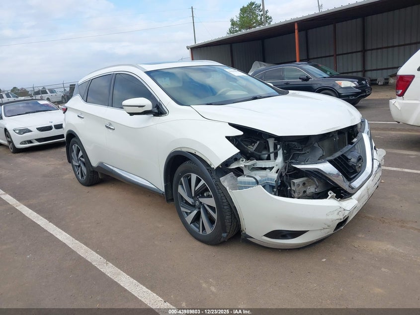 5N1AZ2MG7JN196452 2018 Nissan Murano Platinum auction photo 1