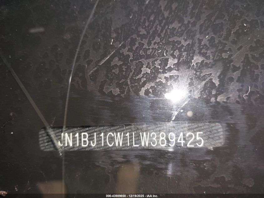 2020 Nissan Rogue Sport S Awd Xtronic Cvt VIN: JN1BJ1CW1LW389425 Lot: 43989858