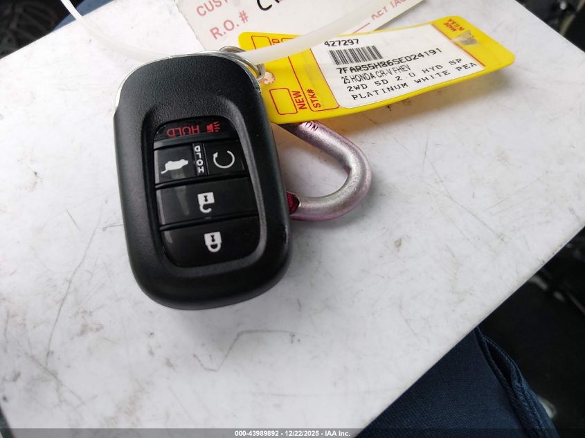 2025 Honda Cr-V Hybrid Sport-L VIN: 7FARS5H86SE024191 Lot: 43989892