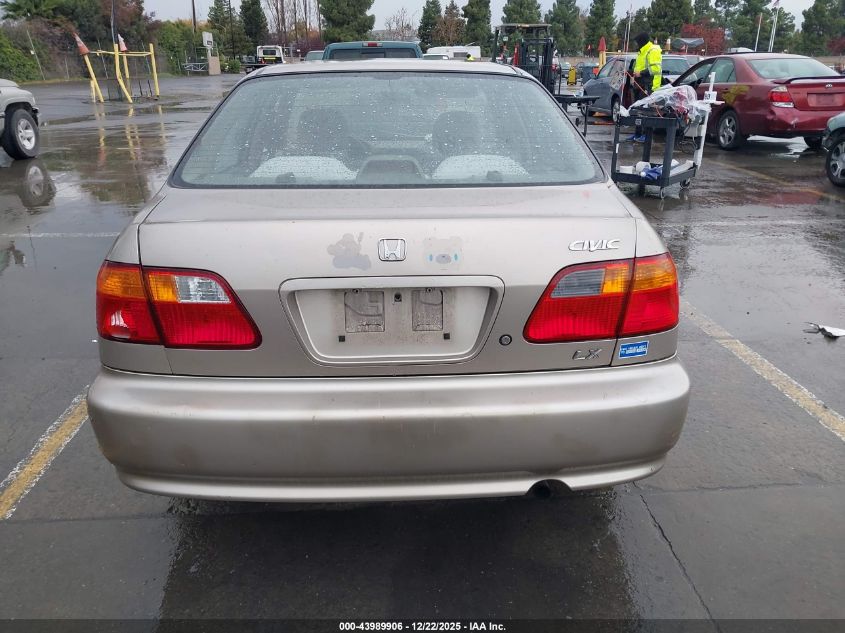 2000 Honda Civic Lx VIN: 2HGEJ6670YH582295 Lot: 43989906