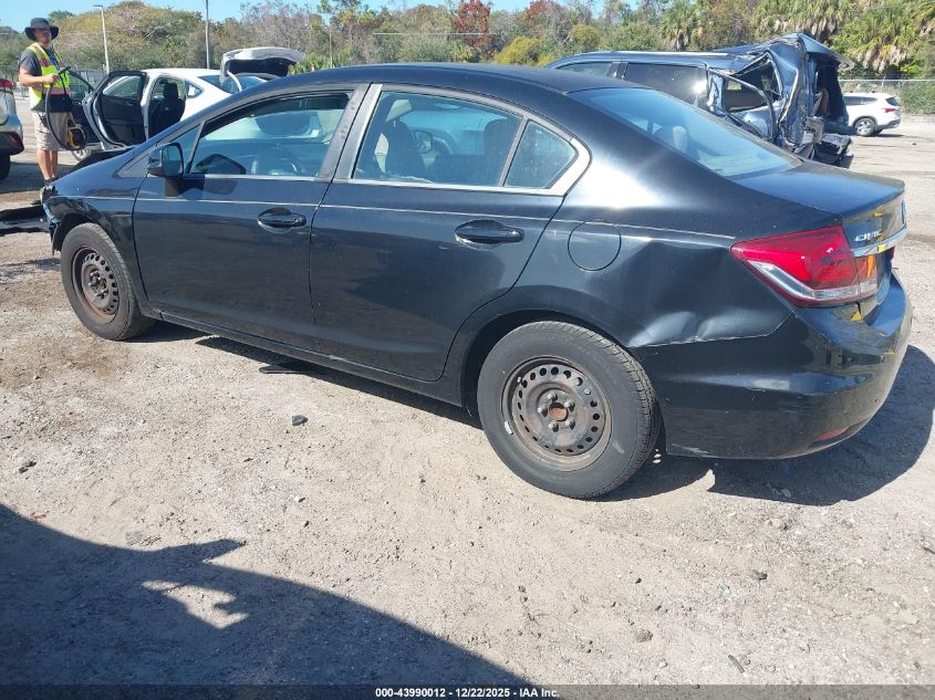 2013 Honda Civic Lx VIN: 2HGFB2F58DH596769 Lot: 43990012