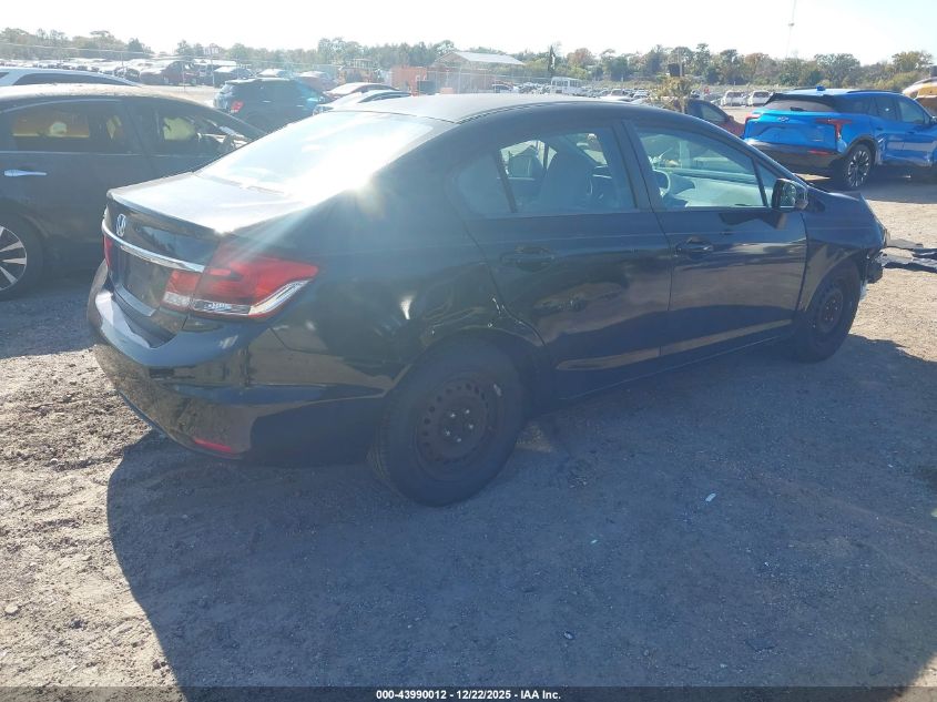 2013 Honda Civic Lx VIN: 2HGFB2F58DH596769 Lot: 43990012