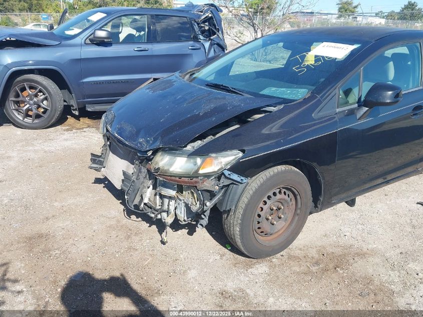 2013 Honda Civic Lx VIN: 2HGFB2F58DH596769 Lot: 43990012