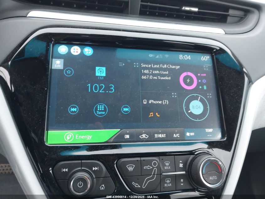 2019 Chevrolet Bolt Ev Lt VIN: 1G1FY6S04K4102649 Lot: 43990014