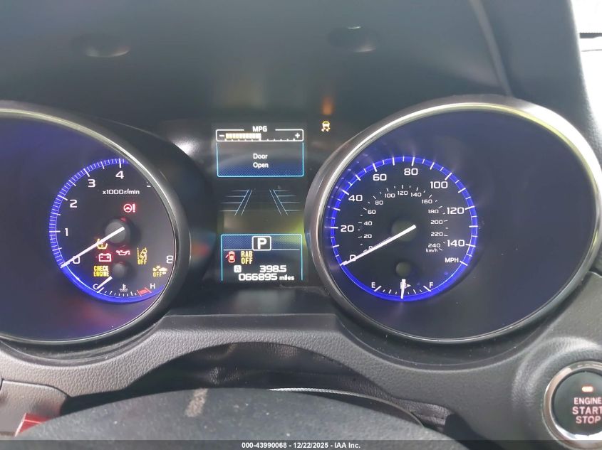 2017 Subaru Outback 2.5I Touring VIN: 4S4BSATC6H3404974 Lot: 43990068