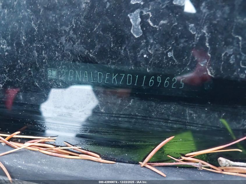 2013 Chevrolet Equinox 1Lt VIN: 2GNALDEK7D1169625 Lot: 43990074