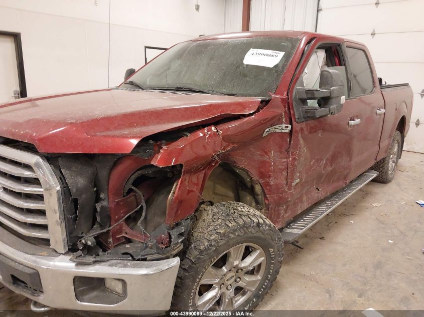 2017 Ford F-150 Xlt VIN: 1FTFW1EG6HFA44999 Lot: 43990089