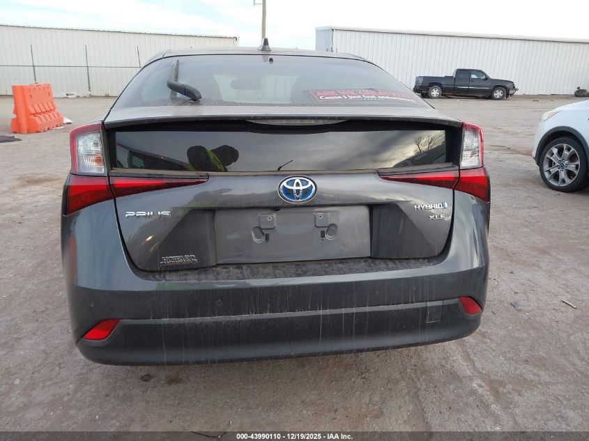 2020 Toyota Prius Xle VIN: JTDKARFU0L3118086 Lot: 43990110