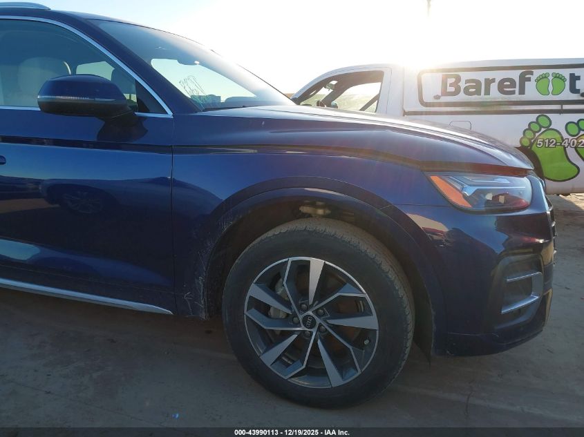 2021 Audi Q5 Premium 45 Tfsi Quattro S Tronic VIN: WA1AAAFYXM2071912 Lot: 43990113