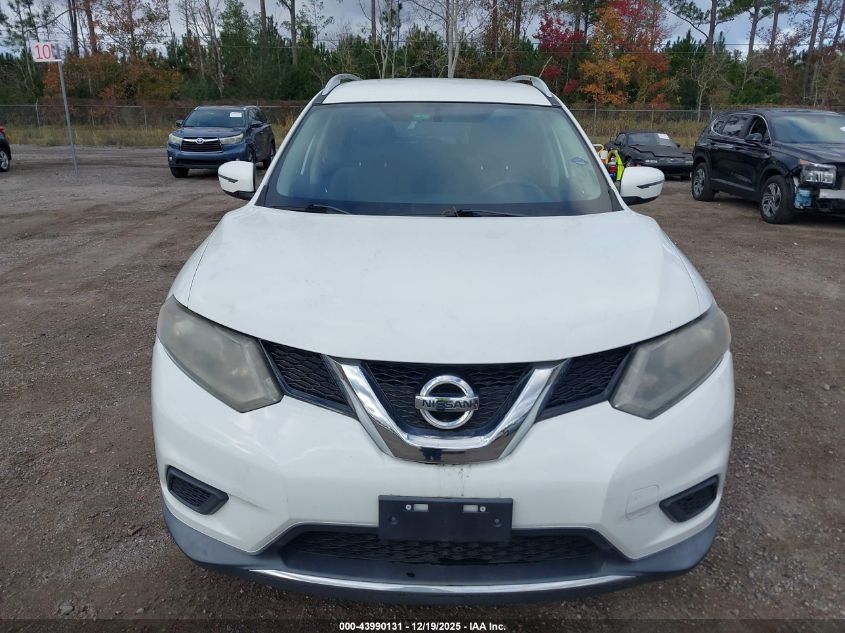 2016 Nissan Rogue Sv VIN: KNMAT2MV9GP655532 Lot: 43990131