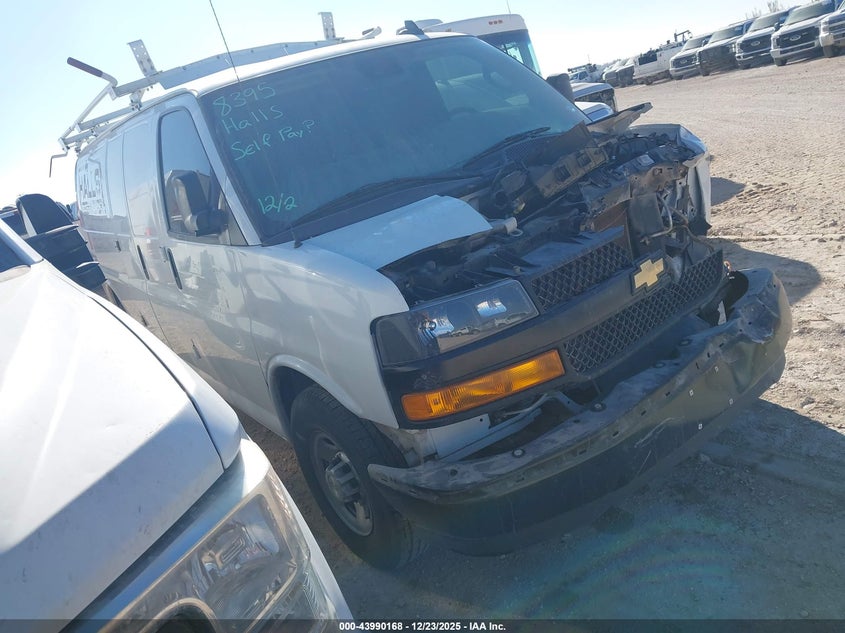 1GCZGHFG6L1253795 2020 Chevrolet Express Cargo Rwd 3500 Extended Wheelbase Wt auction photo 1