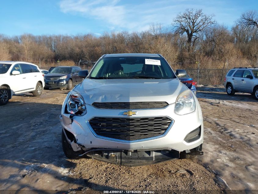 2017 Chevrolet Equinox Ls VIN: 2GNALBEK9H1595942 Lot: 43990187