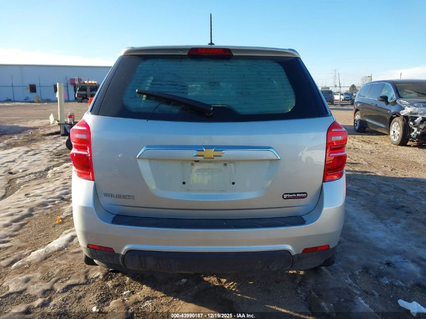 2017 Chevrolet Equinox Ls VIN: 2GNALBEK9H1595942 Lot: 43990187