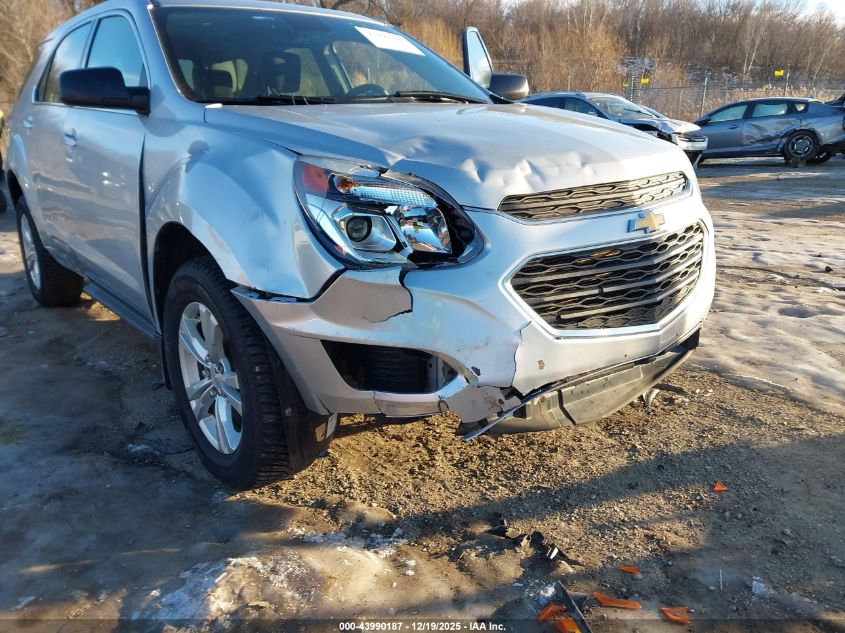 2017 Chevrolet Equinox Ls VIN: 2GNALBEK9H1595942 Lot: 43990187