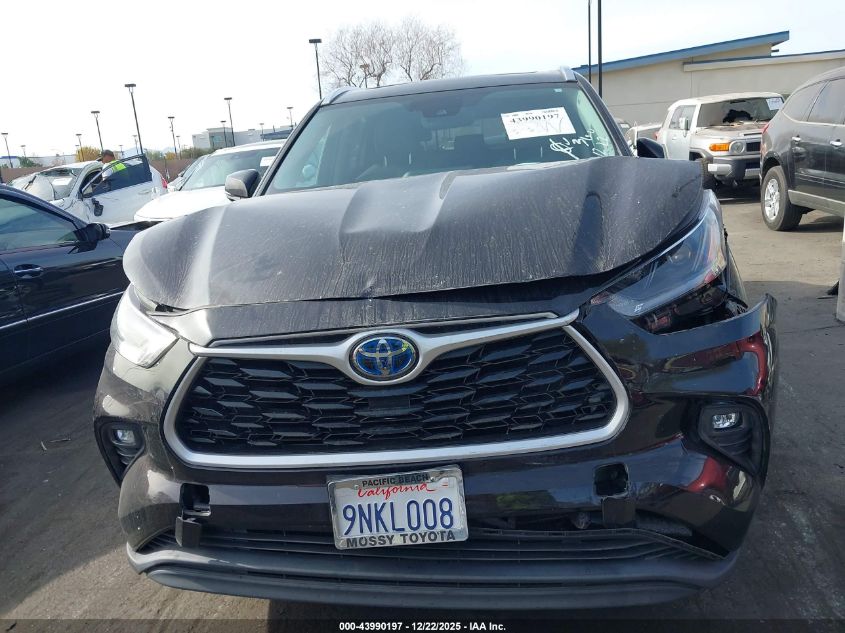 2021 Toyota Highlander Hybrid Xle VIN: 5TDGBRCH9MS021544 Lot: 43990197