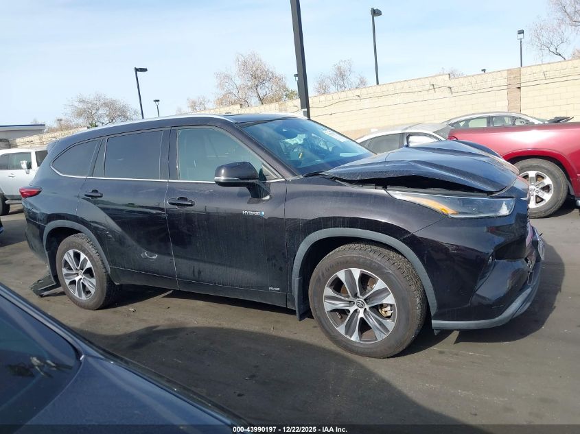 2021 Toyota Highlander Hybrid Xle VIN: 5TDGBRCH9MS021544 Lot: 43990197