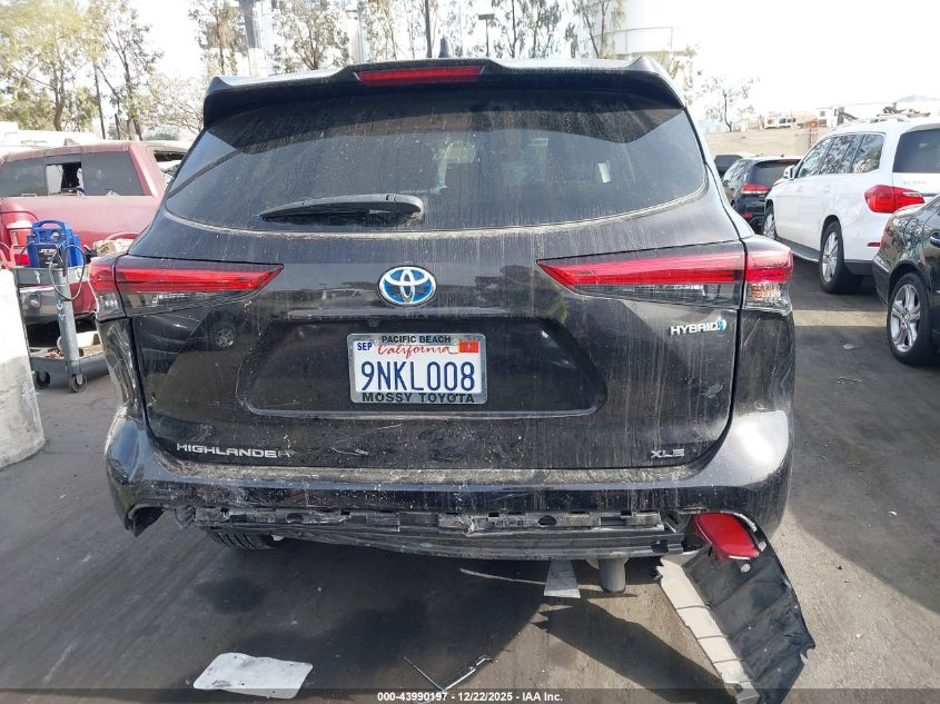 2021 Toyota Highlander Hybrid Xle VIN: 5TDGBRCH9MS021544 Lot: 43990197