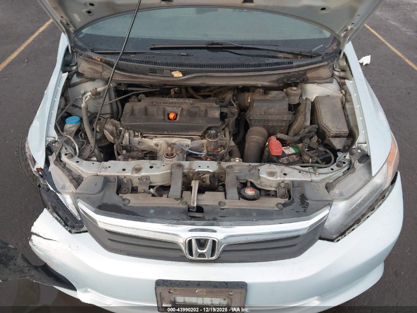 2012 Honda Civic Lx VIN: JHMFB2F53CS002609 Lot: 43990202