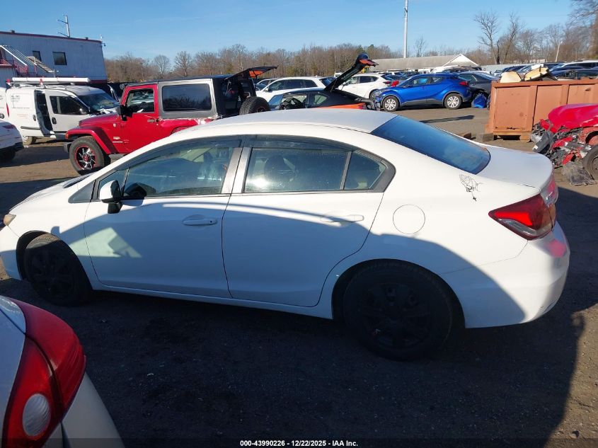 2013 Honda Civic Lx VIN: 2HGFB2F59DH512572 Lot: 43990226