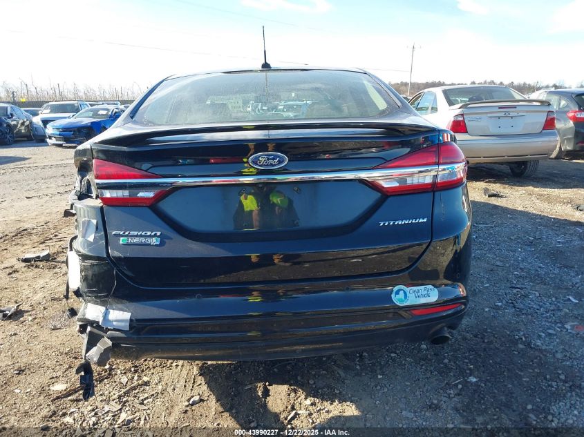 2018 Ford Fusion Energi Titanium VIN: 3FA6P0SUXJR189785 Lot: 43990227