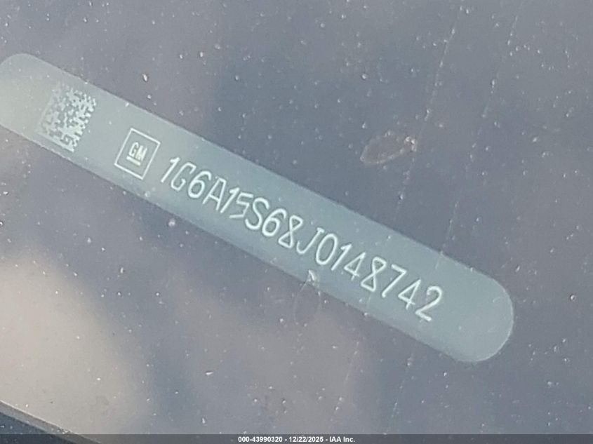 2018 Cadillac Cts-V VIN: 1G6A15S68J0148742 Lot: 43990320